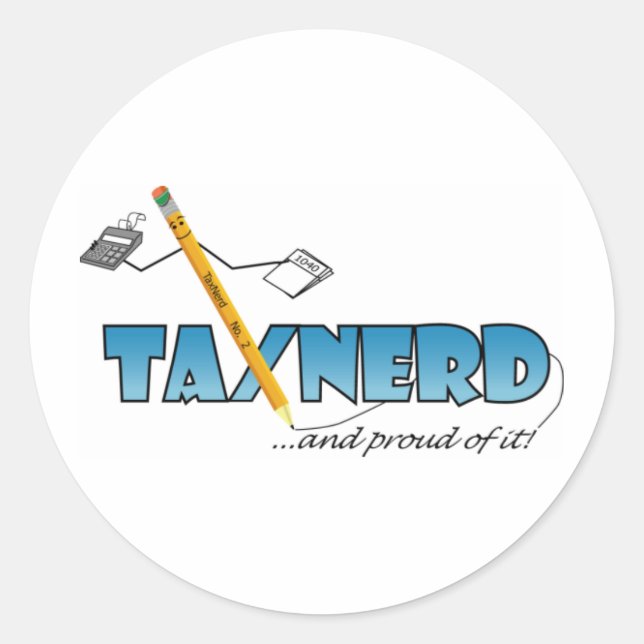 TaxNerd Sticker (Front)