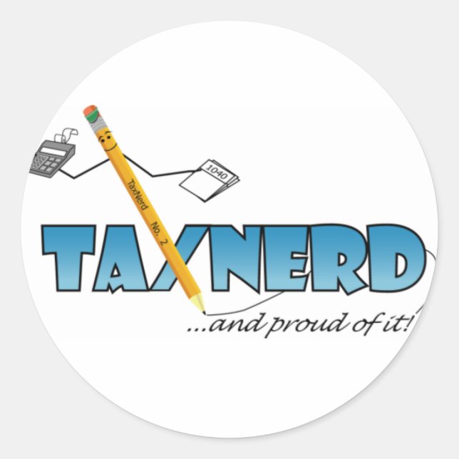 TaxNerd Sticker (Front)