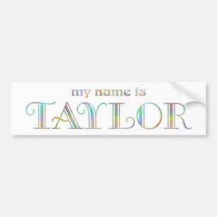 Taylor Bumper Sticker