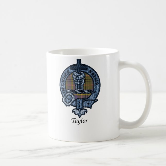 Taylor Clan Crest Coffee Mug (Right)