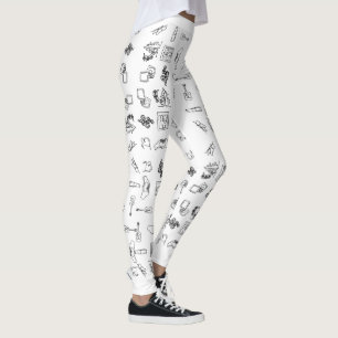 Taylor Eras Line Drawing Leggings