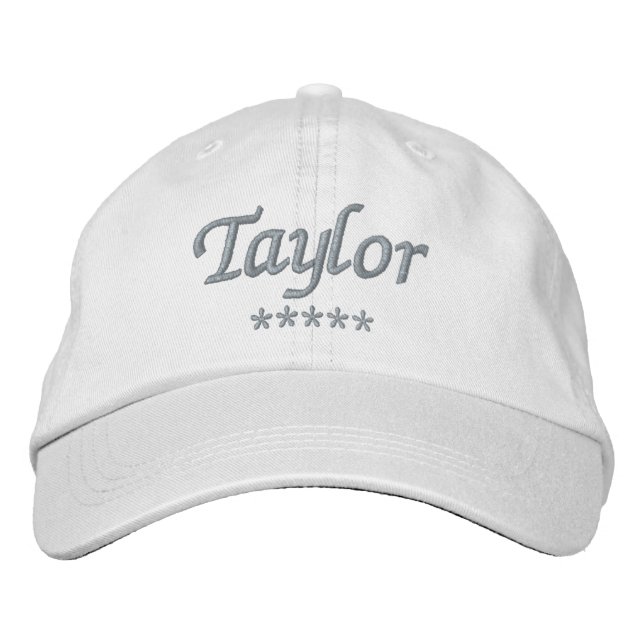 Taylor Name Embroidered Hat (Front)