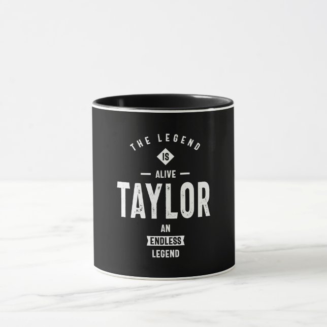 Taylor Personalized Name Birthday Gift Mug (Center)