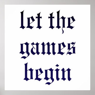 Taylor Swift  Let The Games Begin Poster