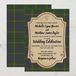 Taylor Tartan Faire-part de mariage
