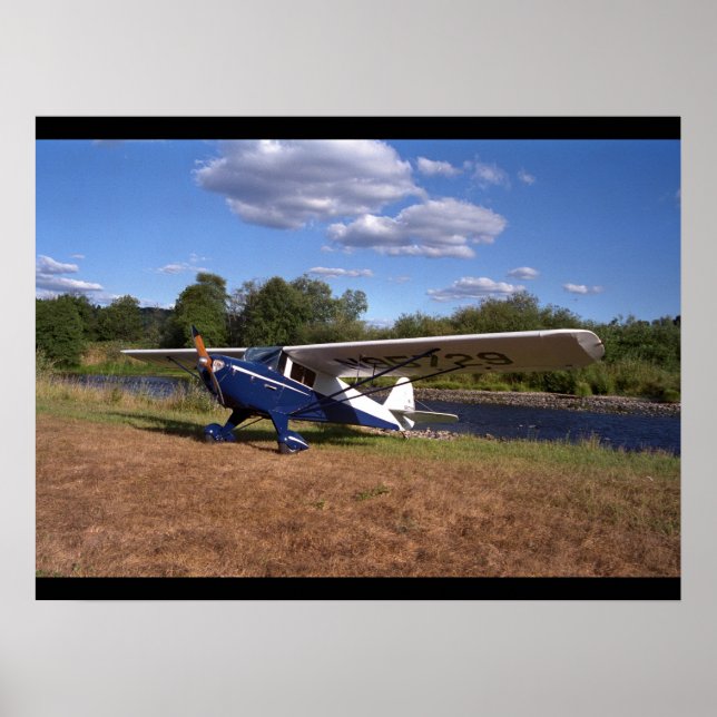 Taylorcraft, BC-12D, 1946_Classic Aviation Poster (Front)