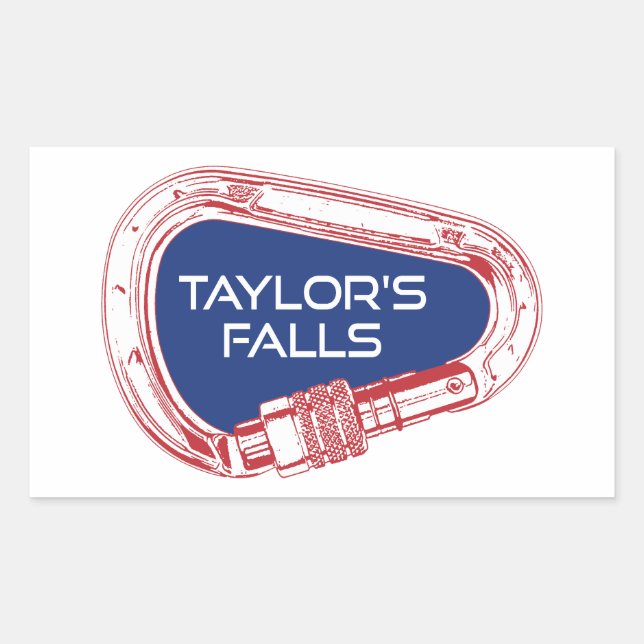 Taylor's Falls Minnesota Rock Climbing Carabiner Sticker (Front)