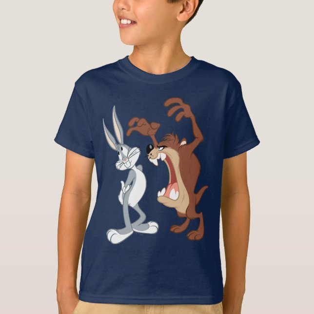 TAZ™ and BUGS BUNNY™ Not Even Flinching - Colour T-Shirt (Front)