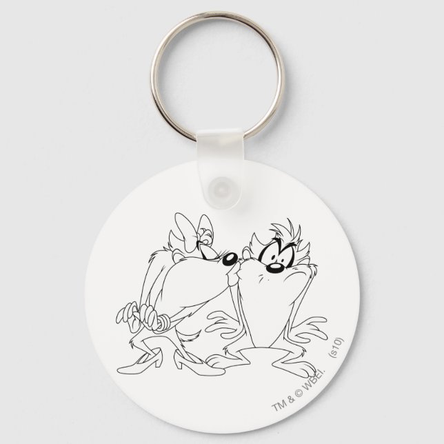 TAZ™ and Girl Keychain (Front)