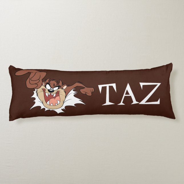 TAZ™ Bursting Through Page Body Pillow (Back)