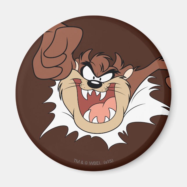 TAZ™ Bursting Through Page Magnet (Front)