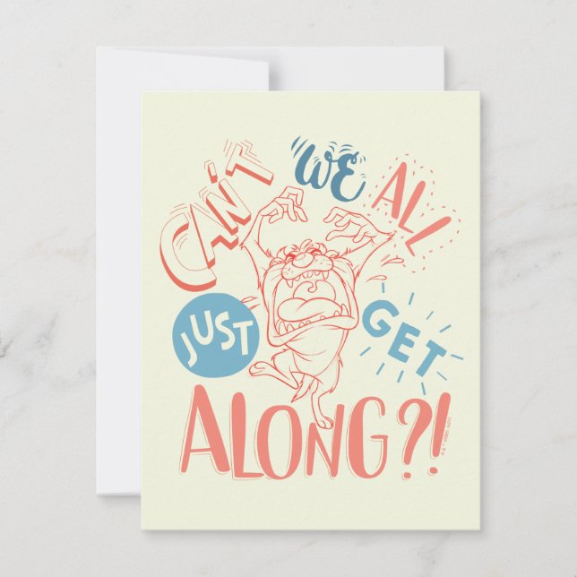 TAZ™ | Can't we all just get along?! Card (Front)