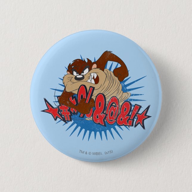 TAZ™ Censored 2 Inch Round Button (Front)