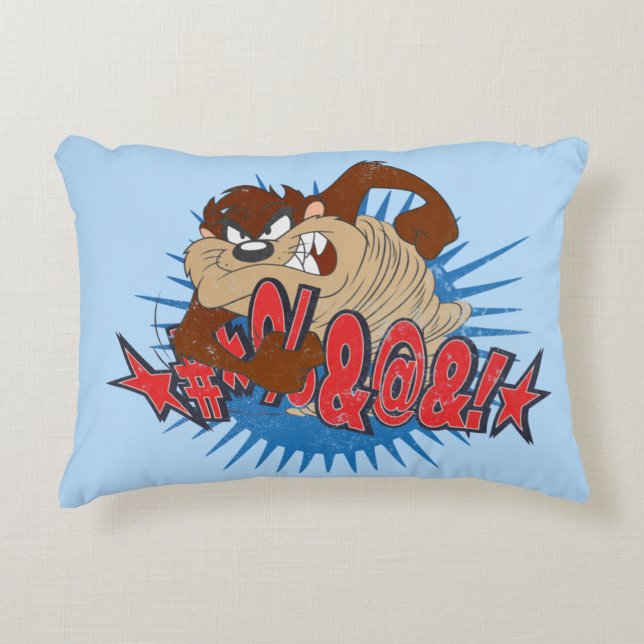 TAZ™ Censored Accent Pillow (Front)