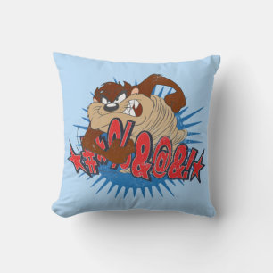 TAZ™ Censored Throw Pillow