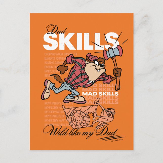 TAZ™ - Dad Skills Postcard (Front)