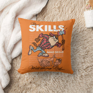 TAZ™ - Dad Skills Throw Pillow