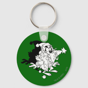 TAZ™ eating Christmas tree Keychain