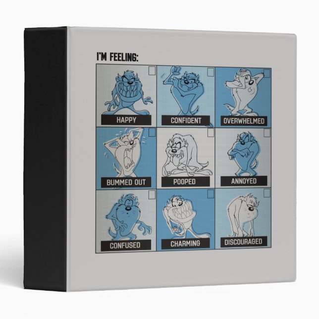 TAZ™ Emotion Checkbox Binder (Front/Spine)