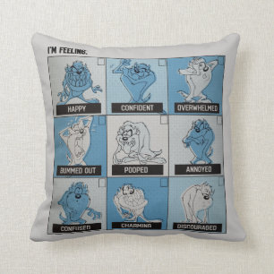 TAZ™ Emotion Checkbox Throw Pillow