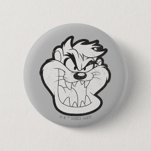 TAZ™ Evil Grin Badge 2 Inch Round Button
