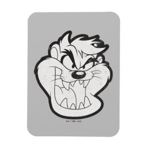 TAZ™ Evil Grin Badge Magnet