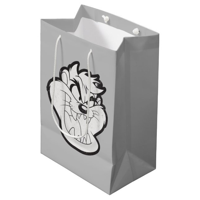 TAZ™ Evil Grin Badge Medium Gift Bag (Front Angled)