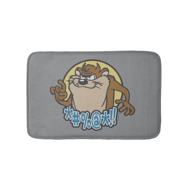 TAZ™ Expletive Circle Graphic Bath Mat (Front)