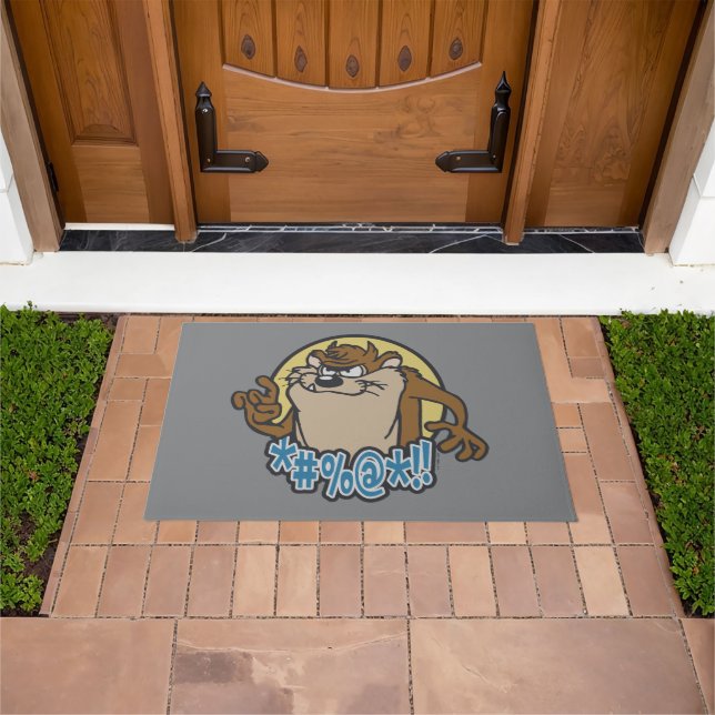 TAZ™ Expletive Circle Graphic Doormat (Outdoor)