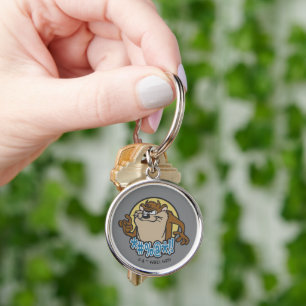 TAZ™ Expletive Circle Graphic Keychain