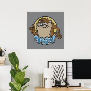 TAZ™ Expletive Circle Graphic Poster