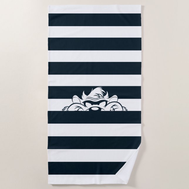 TAZ™ Hiding In Stripes Beach Towel (Front)