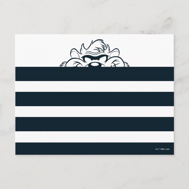 TAZ™ Hiding In Stripes Postcard (Front)