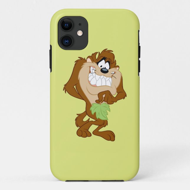 TAZ™ holding a leaf Case-Mate iPhone Case (Back)