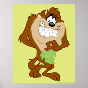 TAZ™ holding a leaf Poster