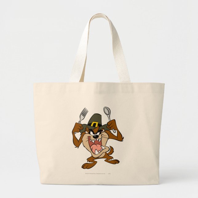 TAZ™ Hungry Large Tote Bag (Front)