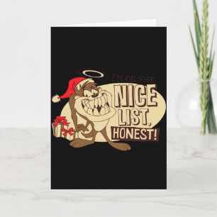 Taz Im On The Nice List  Card