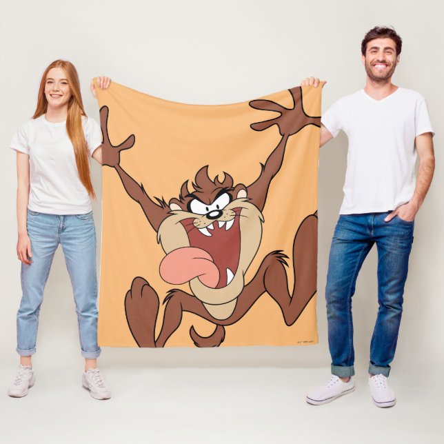 TAZ™ Leaping Fleece Blanket (In Situ)
