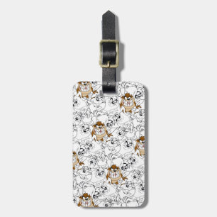 TAZ™ Line Art Colour Pop Pattern Luggage Tag