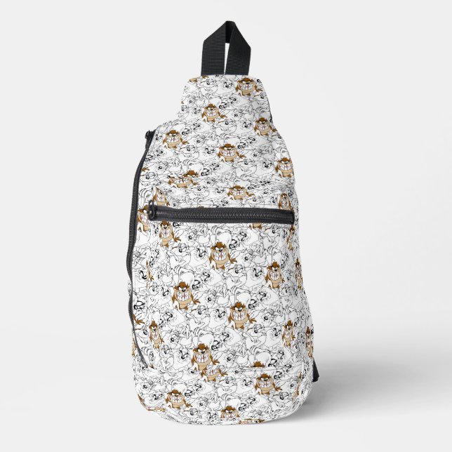 TAZ™ Line Art Colour Pop Pattern Sling Bag (Front)