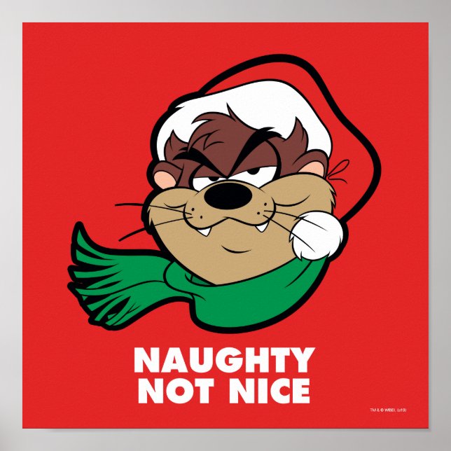 TAZ™ "Naughty Not Nice" Poster (Front)