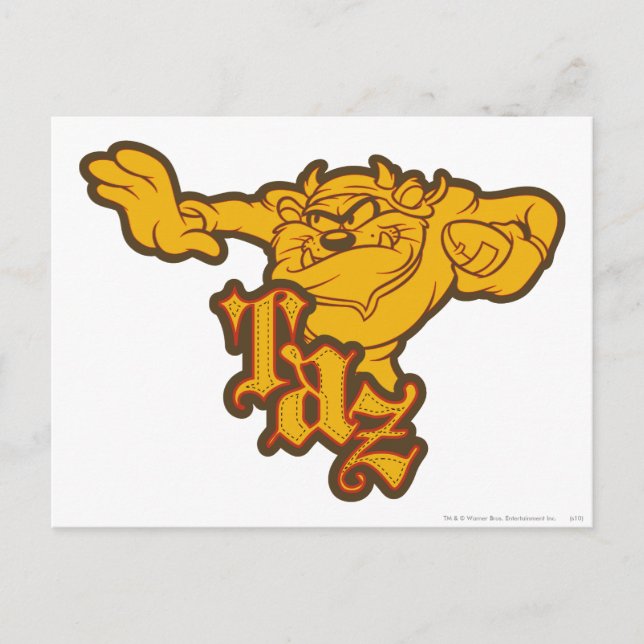 TAZ™ One Arm Stuff Postcard (Front)