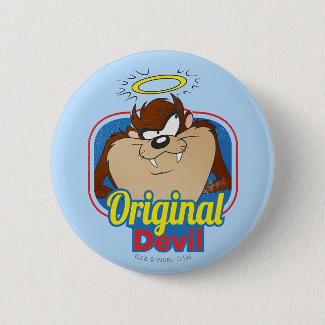 TAZ™ Original Devil 2 Inch Round Button (Front)