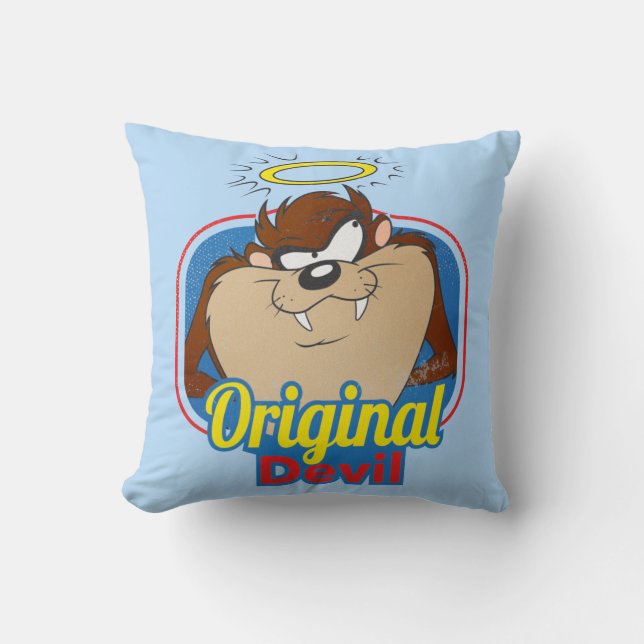 TAZ™ Original Devil Throw Pillow (Front)
