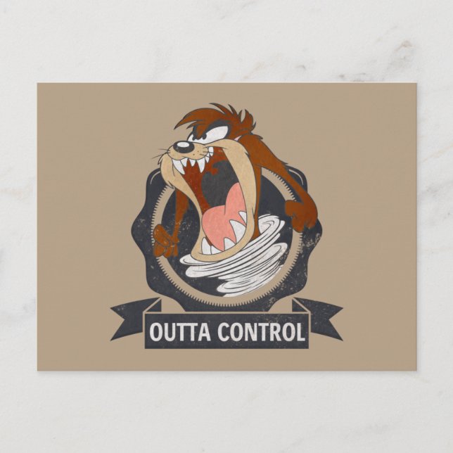 TAZ™ Outta Control Postcard (Front)