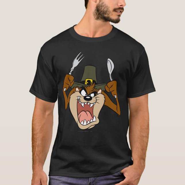 TAZ™ Pilgrim Thanksgiving in Colour T-Shirt (Front)
