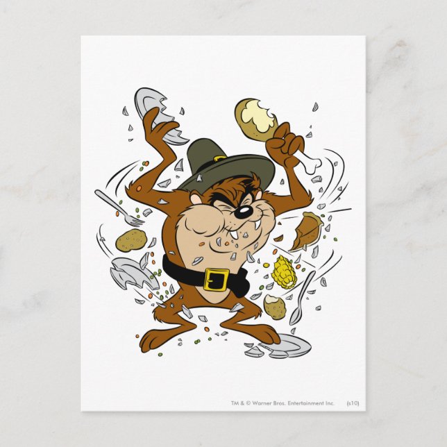 TAZ™ Plowing Down Postcard (Front)