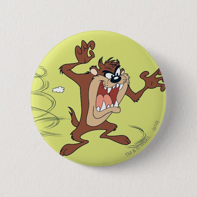TAZ™ posing 10 2 Inch Round Button (Front)