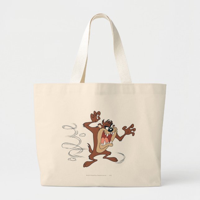 TAZ™ posing 10 Large Tote Bag (Front)