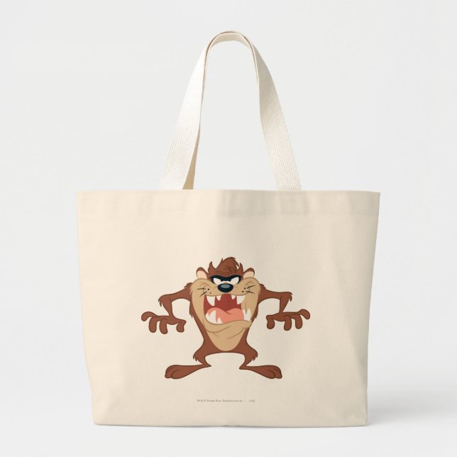 TAZ™ posing 14 Large Tote Bag (Front)